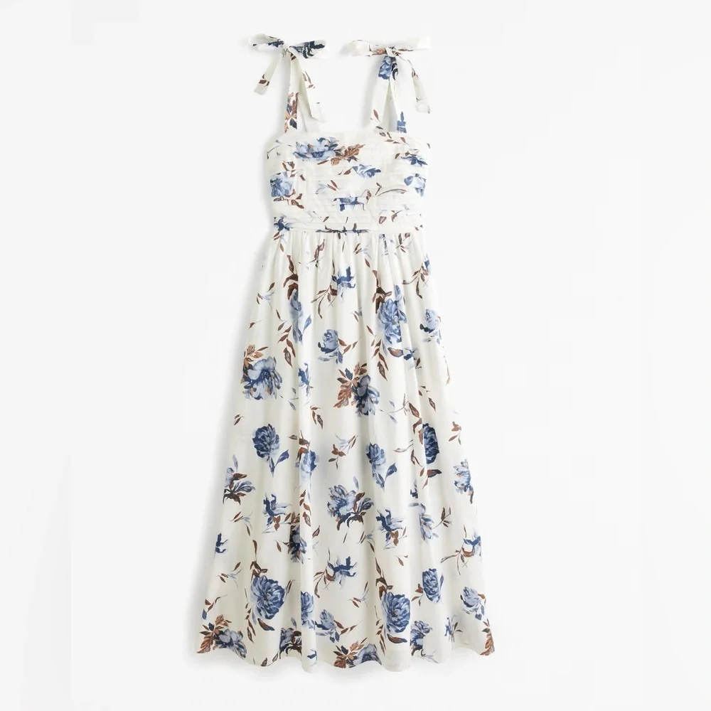 Abercrombie Emerson Tie-Strap Maxi Dress